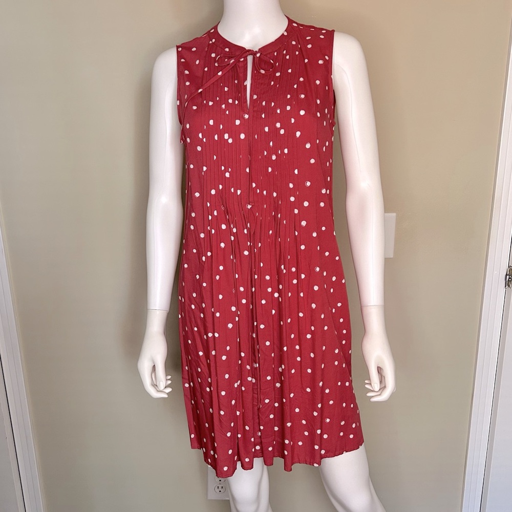 a.n.a Red and White Polka Dot Mini Dress